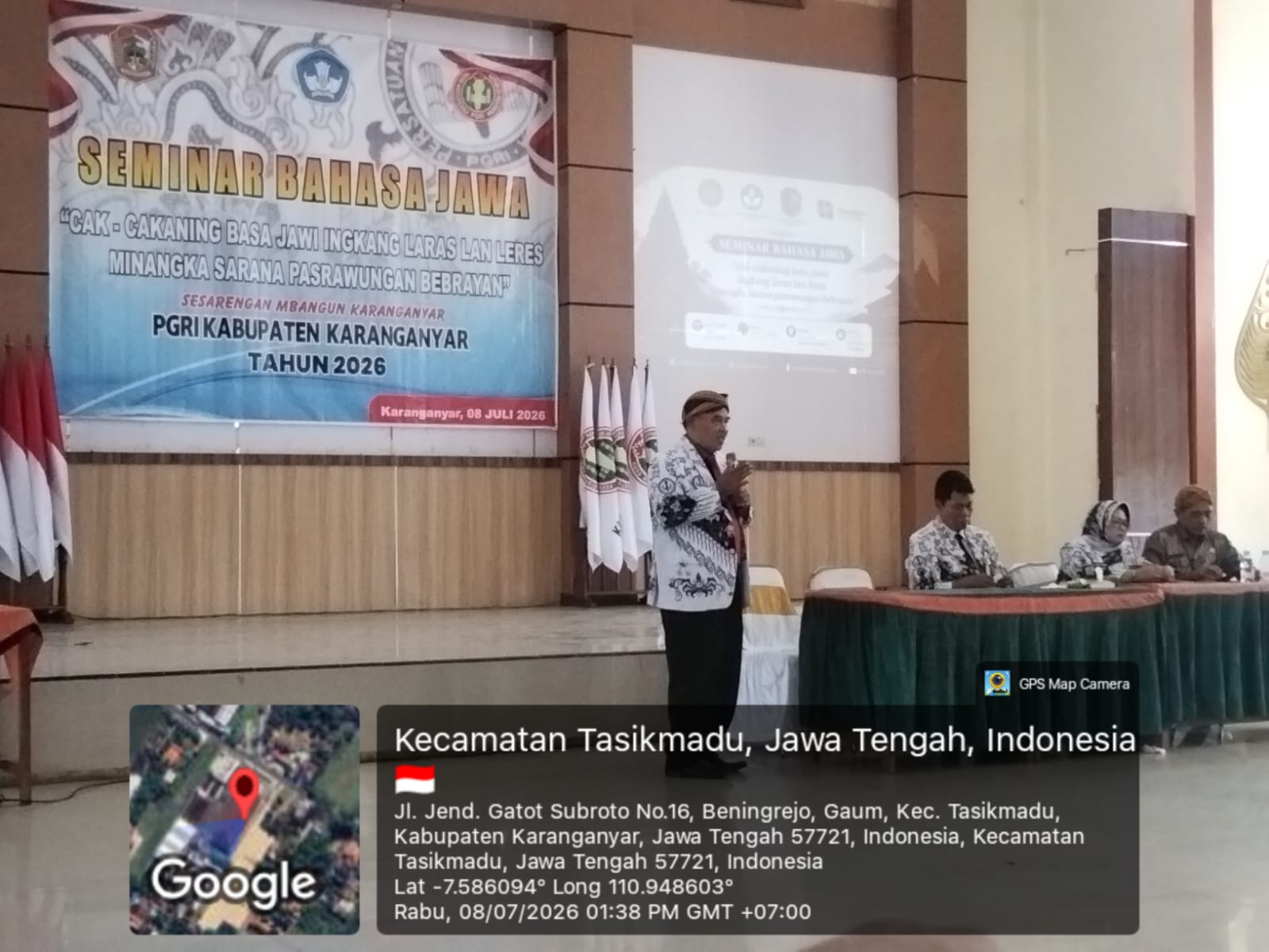 Seminar Sehari Bahasa Jawa "Cak-Cakaning Basa Jawi Ingkang Laras Lan Leres Minangka Sarana Pasrawungan Bebrayan"